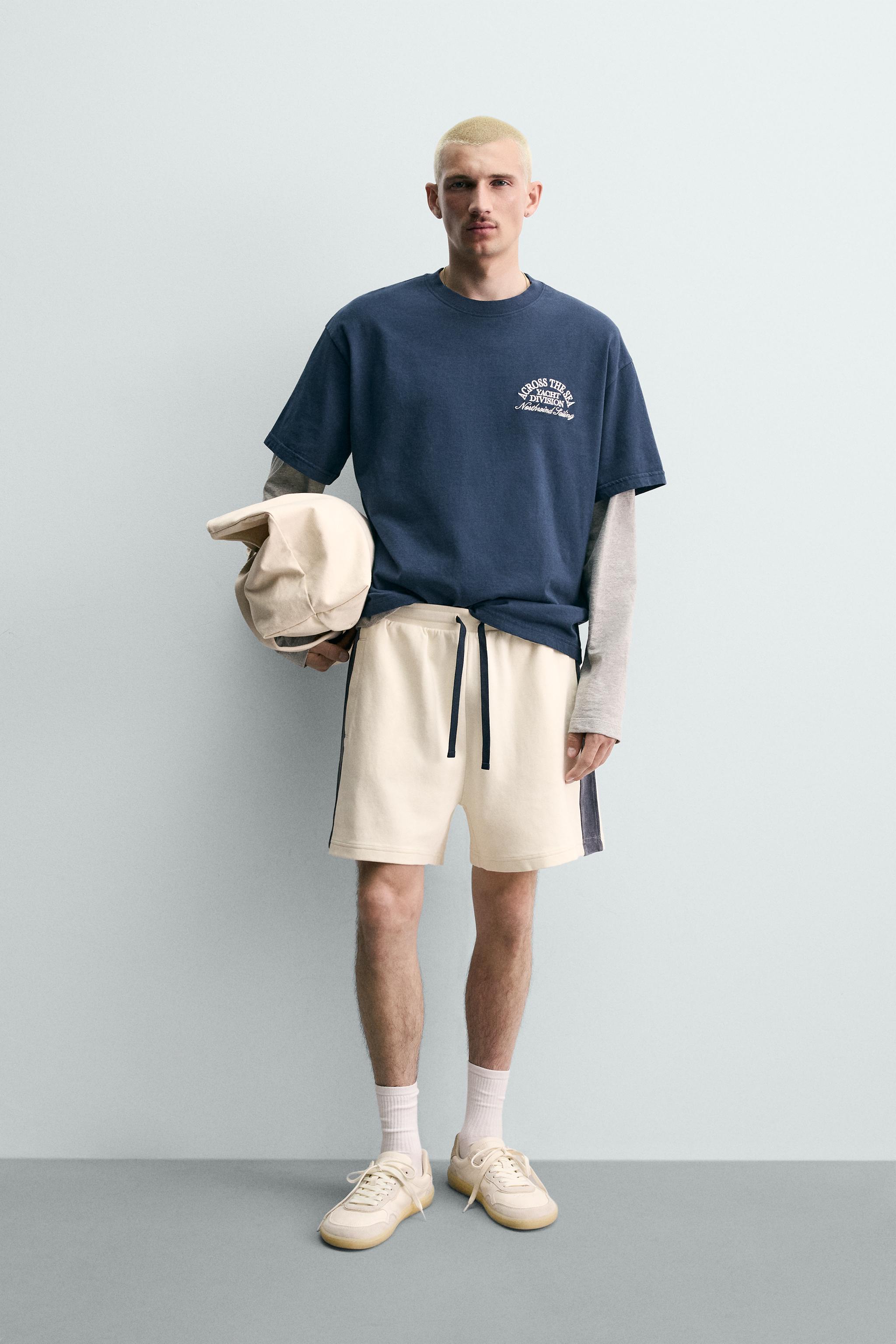 COMBINATION NAUTICAL PRINT T-SHIRT